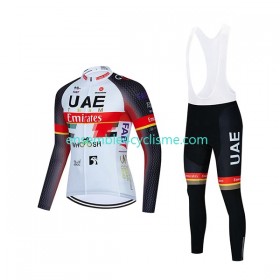 Tenue Maillot M/L + Collant à Bretelles 2021 UAE Team Emirates N001